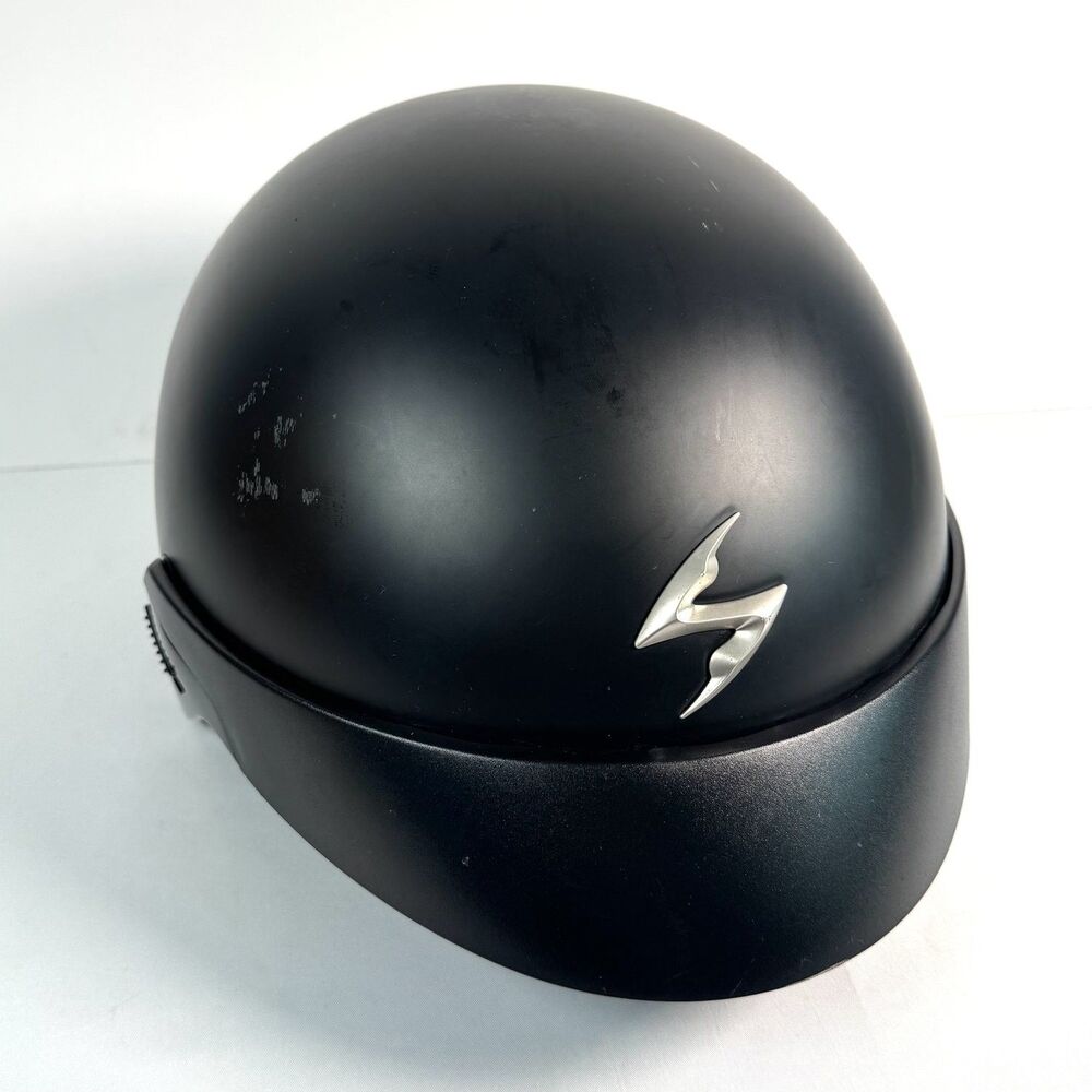 Scorpion EXO-100 Half Helmet Matte Black Size Small 55-56cm DOT w/ Storage Bag